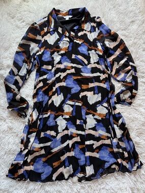 Nine West Multicolor Abstract Dress